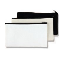 Diy Blank Canvas Graffiti pencil bag Zipper stationery Storage bag