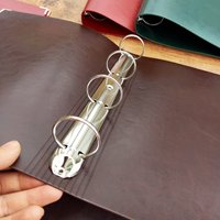 Large Capacity A4 Loose-leaf PU Leather Cover with 3.0cm Ring 4 Holes Binder Notebook Organizer Detachable Folder Stationery