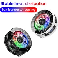 Universal Portable Magnetic Phone Cooler with Digital Display - RGB Lights Powerful Cooling Fan for Gaming