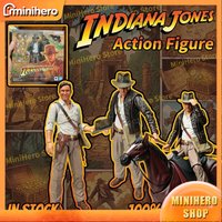 In Stock Bandai SHF Raiders of The Lost Ark Indiana Jones Action Figure Collectible Model Toy for Fans