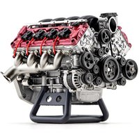 Plastic MAD V8 Engine Internal Combustion Model for RC Car Assembly Kit RC Full Simulation Engine