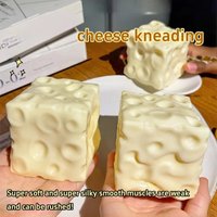 2026 Taba Squishy Cheese Shaped Squeeze Toy, Soft TPR Stress Relief Fidget Toy, Anxiety Relief Sensory Toy for Adults