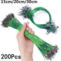 Super strong tensile anti bite steel wire fishing line fishing belt rotating buckle fishing line fishing gear lead 200/100/60/20