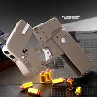 2024 New Mobile Phone Folding Guns Toy Gun For Adults Boys Stress Shot Gun Ejecting Shells Dropship TikTok