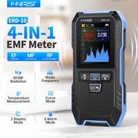 FNIRSI ERD-10 4-in-1 EMF Radiation Detector Electric Magnetic RF Power Temp Meter Radio Frequency Detector USB-C Charging