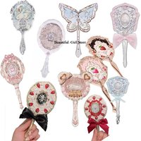 Flower Knows Mirror Collection Ballet Swan Moonlight Mermaid The Sweetie Bear Handheld Mirror Limited White Blue Pink Mirrors