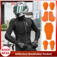 AliExpress WOSAWE Men Motorcycle Jacket with Soft Gear Racing Pads MTB Downhill Sports Breathable High Elastic Lightweight Motocross Shirt