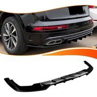 3PCS Car Exterior Rear Bumper Diffuser Lip Spoiler Separator Tirm For Audi Q5 FY Sline 2021-2024 Body Kit Protector Guard