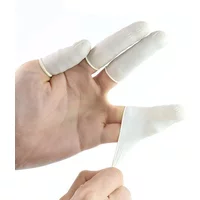100/200PCS Disposable Rubber Gloves Fingertip Durable Tools Anti-slip Anti-static Latex Fingertip Protector Fingertip Sleeve