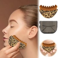 lymphatic drainage facial brush set, for jaw and chin sculpting, dry brush massager for lymphatic drainage, ergonomic design.