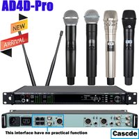 Leicozic AD4DPro Microfono KSM11 SM-Beta58 Cascade 8V To UA874 Antenna Professional Stage Microfone Dynamic Diversity 500/600Mhz