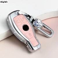 Momen Car Key Case Cover Alloy Shell Fob For Mercedes Benz A B C E Class GLS GLA GLK GLC CLS CLA AMG W204 W205 W212 W463 W176