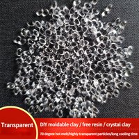 1000g High Transparent Plastic Clay Granules 70 Degrees Low Temperature Hot Melt DIY Handmade Transparent Free Resin