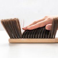 1Pc Natural Wood Bristles Brush Anti-static Desktop Bar Grinder Coffee Powder Cleaning Brushes Domestic Bed Sweeping Broom.