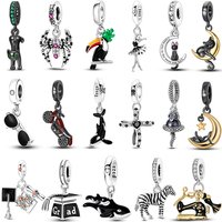 2026 Hot Sales Black Series Charms 925 Sterling Silver Beads Fit Original Bangle Bracelet Necklace Dangle DIY Jewelry Gift