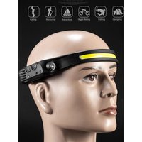 AliExpress cycle zone LED Sensor Headlamp Built-in Battery USB Rechargeable Head Flashlight Headlight LED Head Torch Camping Fishing Search Light