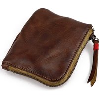 Hot sale Leather Coin Purse,for Women&Men Vintage Handmade Wallet,Mini Card Holder Bag,Zipper Purses