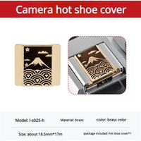Suitable for Nikon ZR Z52 D850 ZF Sony Lumix S9 Fuji XM5 XT5 X100VI XT30 Leica Q Camera Bronze Hot Shoe Cover