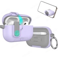 Wireless Earphones Protection Case With Safety Lock Buckle Shockproof Drop-Proof Shell Headphone Accessories for Airpods Pro 3