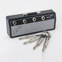 NEW Music Key Storage Frame Fender Guitar Wall Mount Key Ring Holder Vintage Vintage Amp KeyRing Holder Home Decoration Gift 2.0
