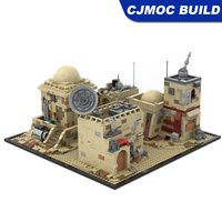 Star Movie Series MOC Tatooine Mos Eiseley Model Building Block DIY Creative Ideas DIY Toy Assembly Gift MOC-114152