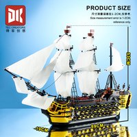 DK6005 Model statku Endeavour, seria statków pirackich, zabawki DIY, klocki konstrukcyjne, prezent świąteczny dla chłopca, 2475 elementów