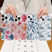 Ocen Shark Starfish Coral Jellyfish Case For Huawei Honor 600 400 Lite 200 Pro X9B X9A X9 X8B X8A X8 X7A X6A 5G Laser IMD Cover