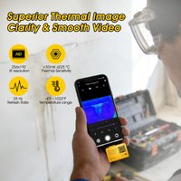 Wireless Thermal Camera for Android 256x192 New Portable Accurate Durable for HVAC Home Inspection Leak Detection Floor Heating