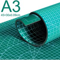 A3 Cutting Pad PVC Table Pad Leather Process Anti Cutting Double-Sided Carving Student DIY Process Self-Healing Pad 45×30x0.09cm
