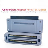 Two-way Conversion Adapter For SNES/SFC NTSC Model Video Console Supports Actual Cart & FlashCart Slot Extension Gold-plated pin