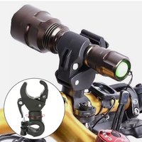 1Pc 360 Degree Rotatable Bike Light Bracket MTB Road Bike LED Flashlight Mount Holder Flashlight Holder Front Light Clip