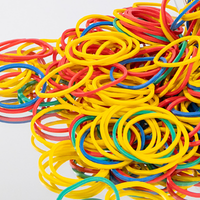 Colored Rubber Bands Elastic Rubber Bands Multi-Color Rubber Bands Office Supplies Multi-Purpose Colored Rubber Bands
