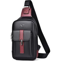 Känguru Luxusmarke Mann Brusttasche Leder Umhängetasche für Männer Reise Schulter tasche schwarz braun Messenger Umhängetasche männlich