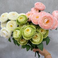 9 Heads Bunch Artificial Eustoma Flowers, exquisite floral decor for home display, wedding arrangement, party backdrop