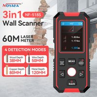 Noyafa NF-518S Metalldetektor für unterirdische Sturs, Wandscanner, AC-Holzsucher, Kabel, Drähte, Tracker, digitale Wasserwaage, Laser-Entfernungsmesser