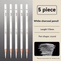 Professional Drawing Sketching Pencils 1/3/4/5/8PCS Sets White/Brown Hand-Painted Art Carbon Pen for Beginners Artists Supplies