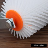 Floor Paint Roller Brush with Splash Guard Epoxy Floor Roller Defoaming Spike Roller for Epoxy Floor Paint Construction