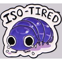 "iso-tired" Enamel Pin Lapel Pins for Backpacks Insect Brooches for Women Fashion Jewelry Accessories Friends Gift
