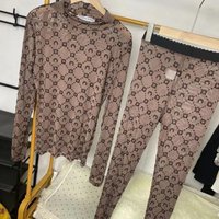 Moon Velvet Set Women Two Piece Korean Retro Long Sleeve Printed Base Shirt Pants Thin Perspective Spicy Girl Sexy