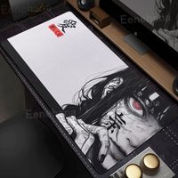 Art Makima Comic Black & White Mouse Pad Dark Girl Gamer Computer Accessories Chinese Character Love Keyboard Laptop Desk Mats
