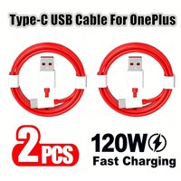 2PCS 120W USB Type C Super Fast Charging Cable For OnePlus 9 10 Pro 11 12 13 15 Nord 2T 3 4 5 N20 N30 Type-C Flash Charge Cable