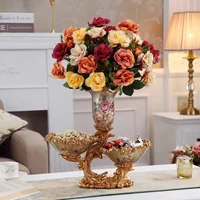 Luxury Gold Home Decorative Table Desk Fruit Holder Bowl Basket House Table Decoration Salad Bowl Snack Dish Fruit Mixing Bowl
