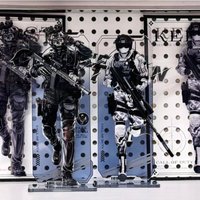 Anime Call of Duty Acrylic Stand Model Figures Ghost keegan Cosplay Desk Decor Model Plate Props Ornaments Christmas Gifts