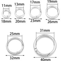 5-10pcs Metal O Ring Spring Clasps Keyring Openable Carabiner Hook Buckle Connector For DIY Keychain Bag Clip Jewelry Making