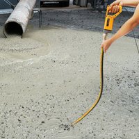 Betonrüttler 1300 W gelber Handbetonrüttler für gewerbliche Beton, Brücken und Portbau