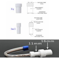 2pcs/set Dentist Tool Disposable Surgical Dental Suction Tube Convertor Saliva Swivels Ejector Suction Adaptor Tips