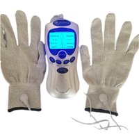 8 Modes Tens Full Body Massage Electric Pulse Acupuncture Stroke Scrap Cupping Sore Neck Back Muscle Pain Relief with Gloves