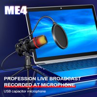 Computer Condenser Microphone Professional For PC Laptop USB Wired Streaming Sound Live Podcast RGB Record Gaming Accessories