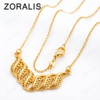 18K Gold Leaf Necklaces For Woman Fashion Party Wedding Engagement Luxury Chain 925 Sterling Silver Charm Jewelry Birthday Gift