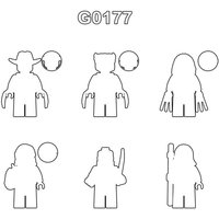 1PCS Action Figures Building Blocks Series G0177 GH0604 GH0605 GH0606 GH0607 GH0608 GH0609 GH0616 RT063 RT064 Gift Toys